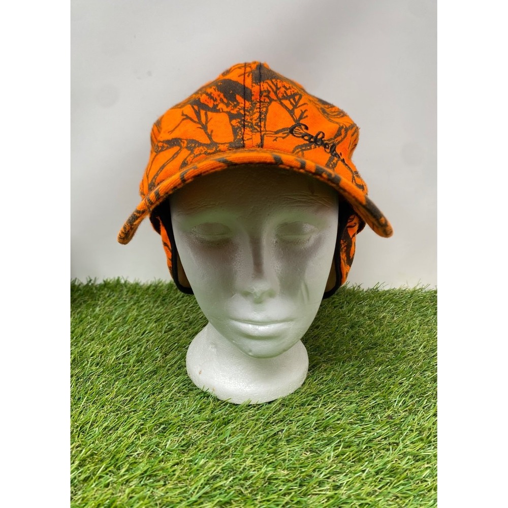 Cabela's Gore-Tex Thinsulate Blaze Orange Camouflage Hunting Cap XL Fabric - Picture 2 of 10